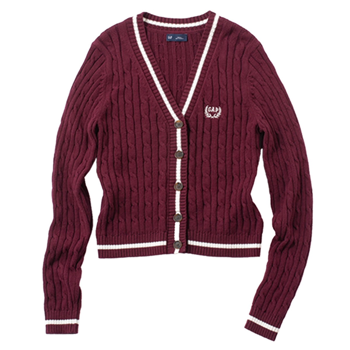 ミドルゲージのカーディガン