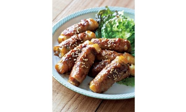 大葉香るもち肉巻き照り焼き