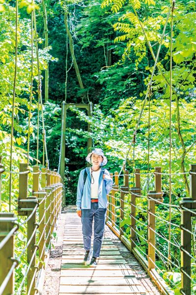 高尾山　つり橋