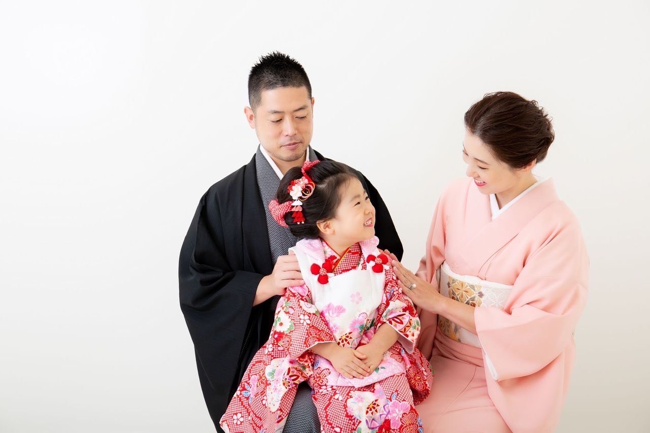 東京、七五三の家族写真（記念写真）photo studio MERRY（フォトスタジオメリー）１