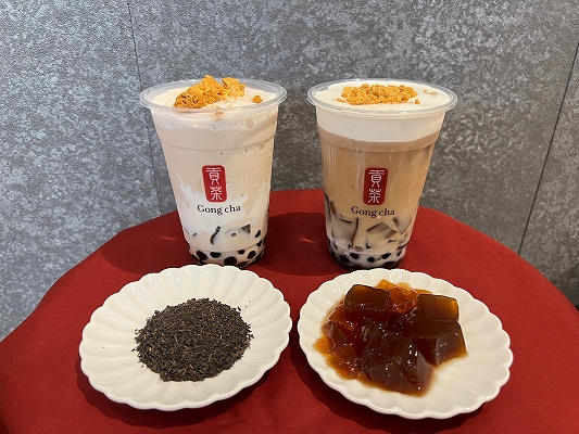 ゴンチャの新作「Queen’s Milk Tea」と「Queen’s Frozen Tea」、キームンティーの茶葉とブラックティーゼリー