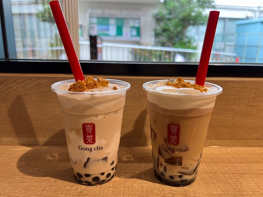 ゴンチャの「Queen’s Milk Tea」と「Queen’s Frozen Tea」