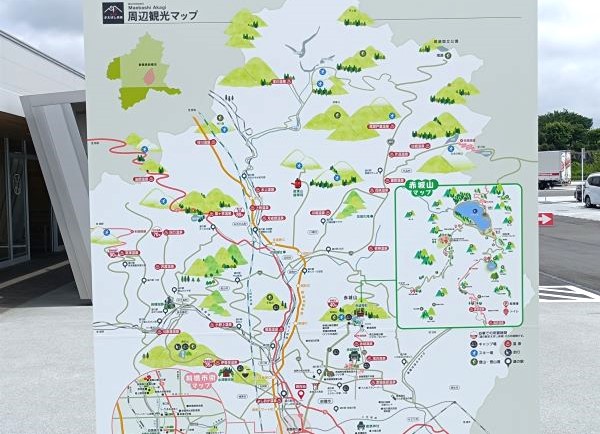 「道の駅　まえばし赤城」の周辺マップ