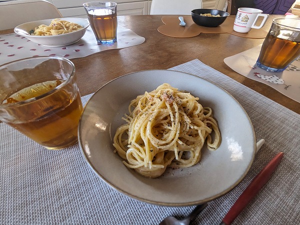 ダイソー　DELISH COOKER パスタを使用してつくったパスタ