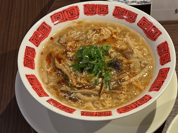 バーミヤンの「酸辣湯麺（サンラータンメン）」