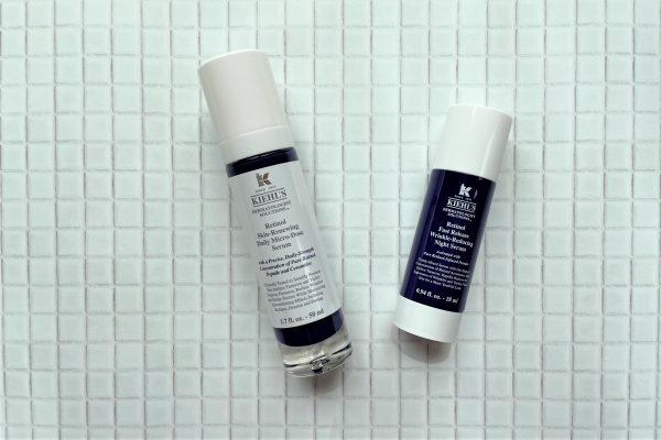 キールズ DS RTN〈左から〉リニューイングセラム 50mL ￥11,330、ナイトコンセントレート 30ml ￥13,970（KIEHL'S SINCE 1851）