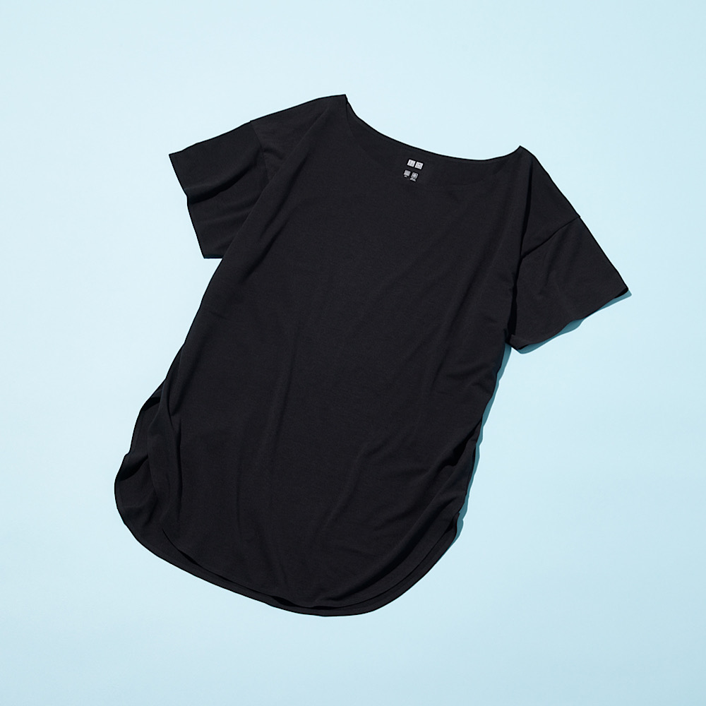 ユニクロ 1 500黒tシャツ で真夏の快適 涼しげコーデ２つ Magacol
