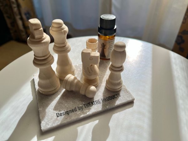 チェスとアロマを並べている様子。