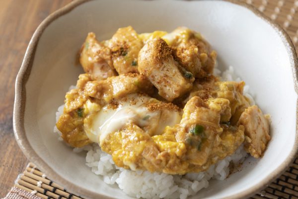 コストコ　ねぎ味噌ジンジャーチキン　親子丼