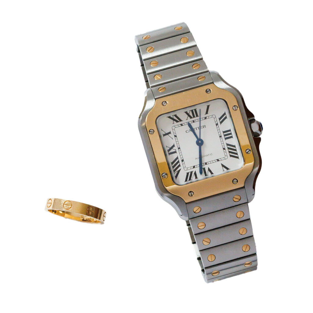 サントス ドゥ カルティエとミニラブリング