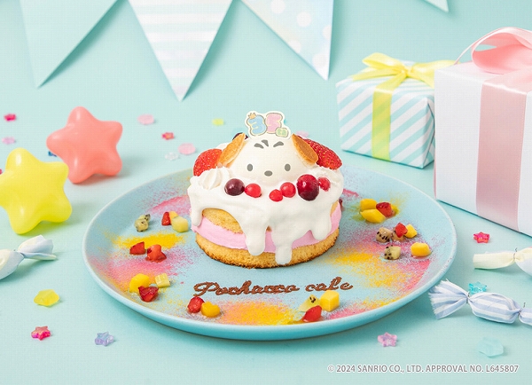 ポチャッコカフェの「Anniversary デザートプレート」