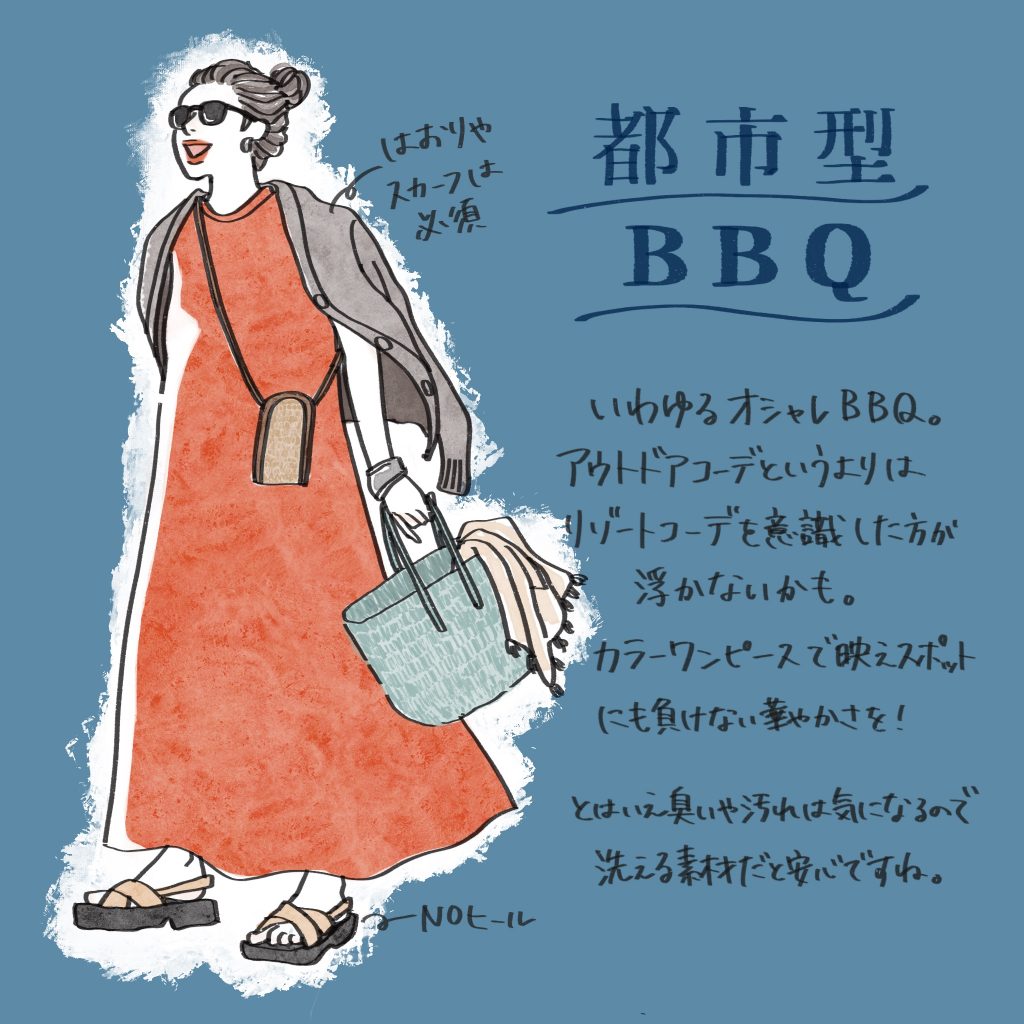 「いわゆるオシャレBBQ。アウ