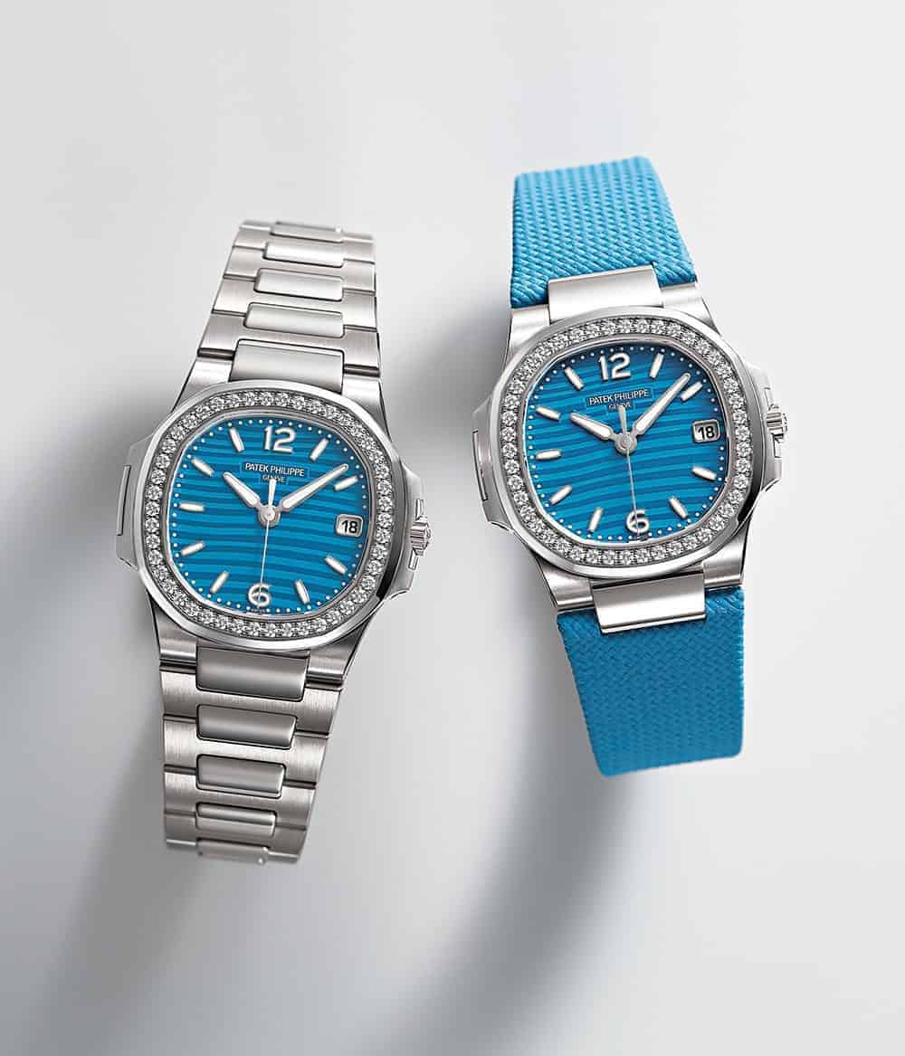 パテック フィリップ 時計 ノーチラス 左「7010/1G-013」右「7010G-013」