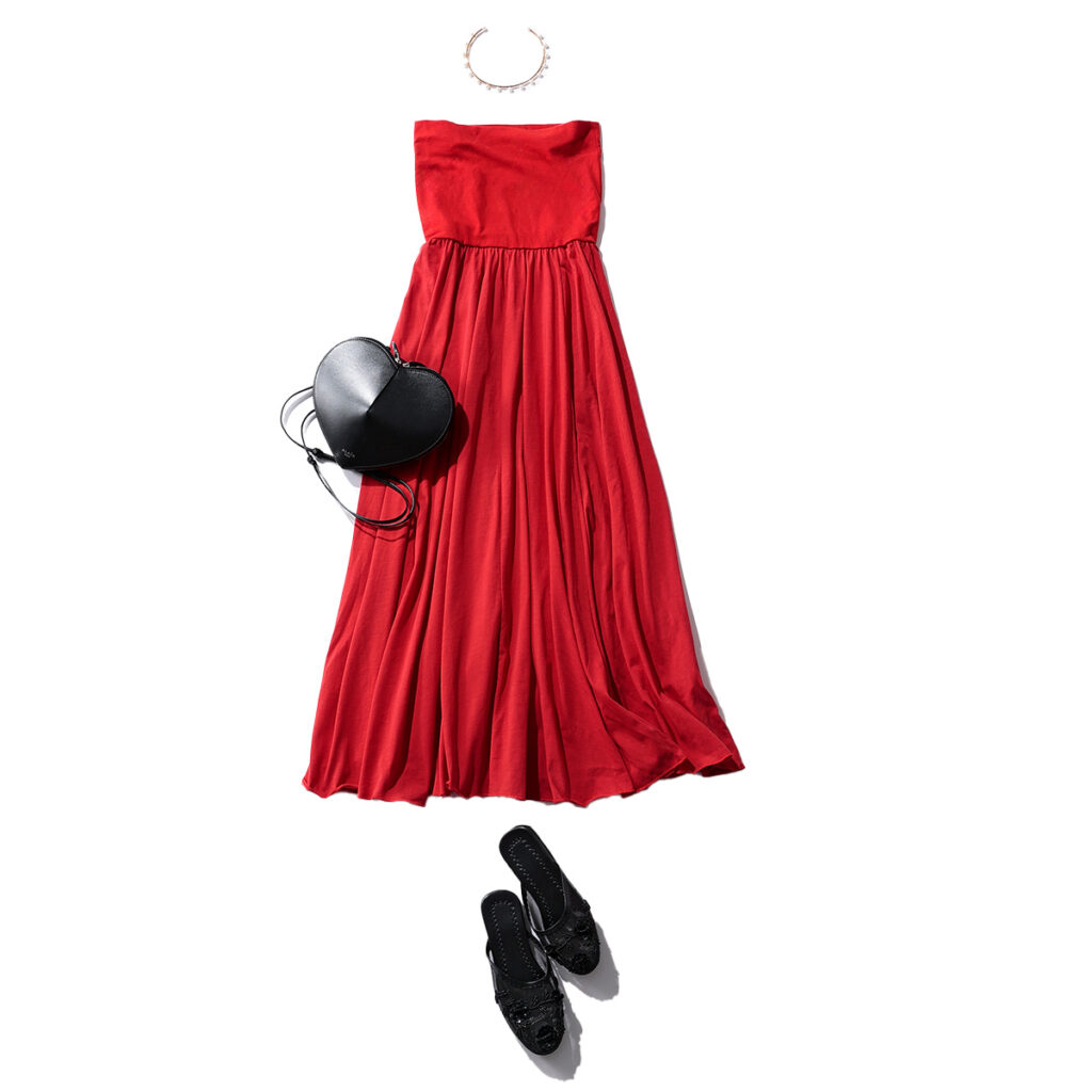 VERMEIL par iénaの赤ワンピ