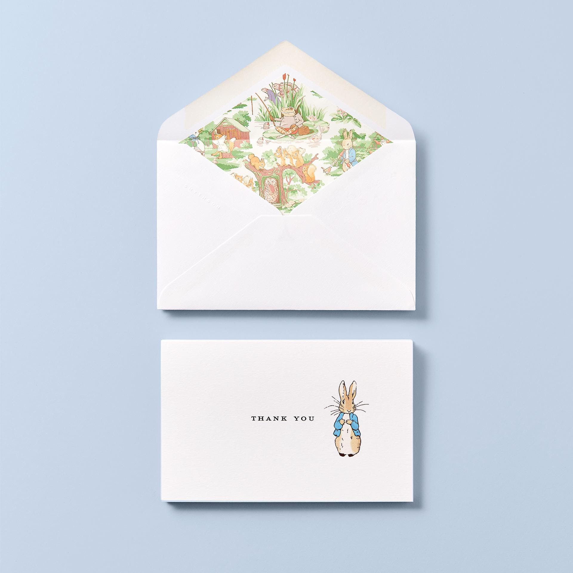 Smythson × Peter Rabbit™ コラボレーションコレクション　Thank Youカード