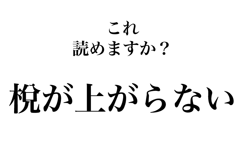 最後は、今回一番の難読語「梲が